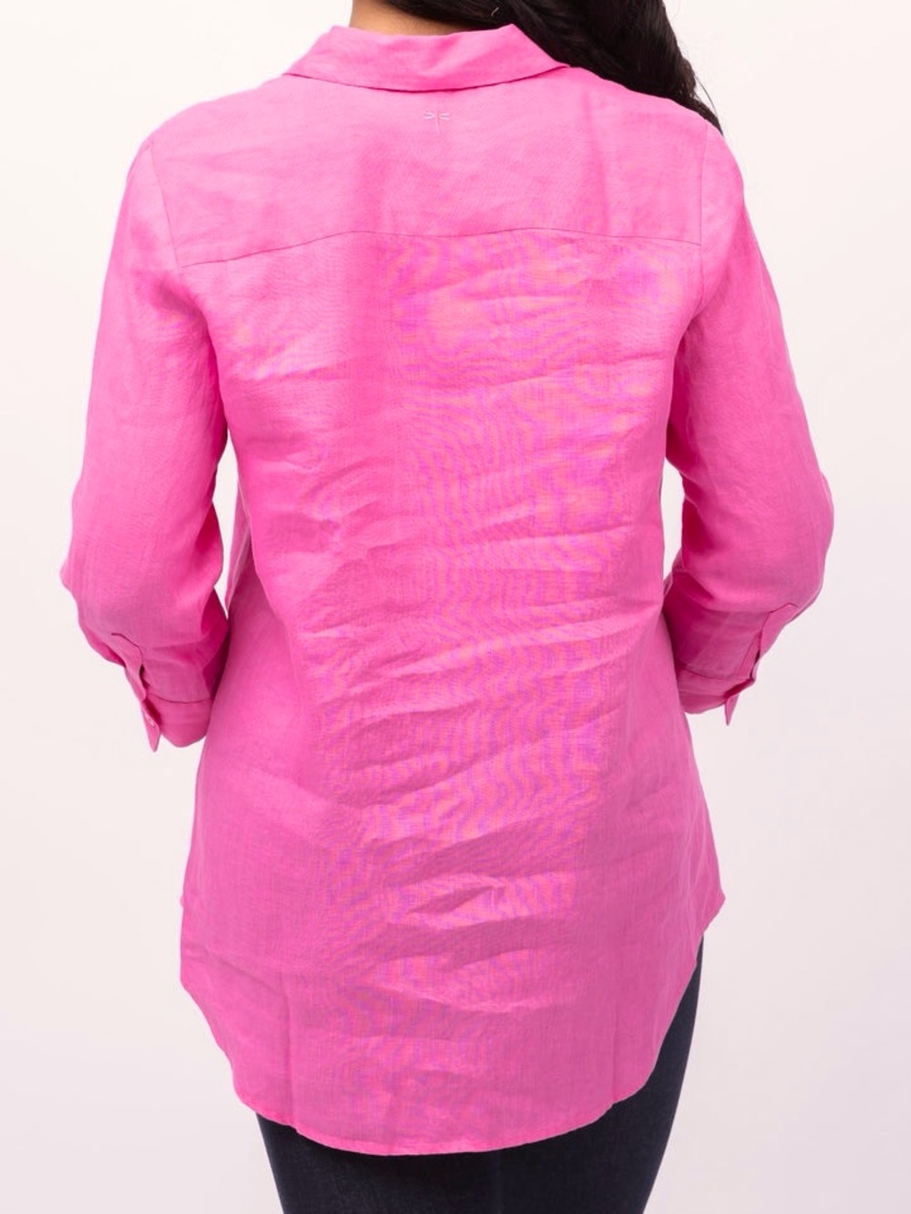 NWOT Tyler Boe Size Large Dora Linen Tunic in Cheeky Pink - Picture 11 of 11